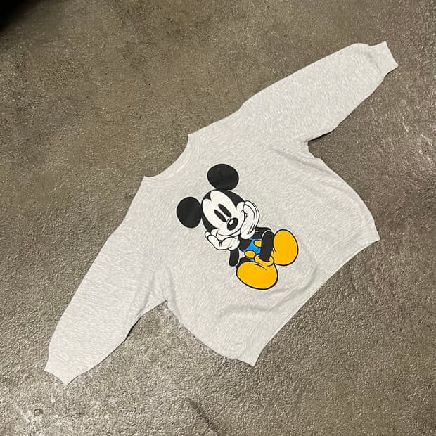 90s USA 미키마우스 스웻셔츠 (100)