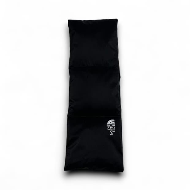 The North Face TNF 다운 블랙 패딩 머플러