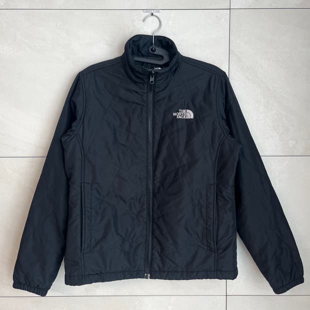 노스페이스 블랙 퀼팅 패딩 자켓 (90)