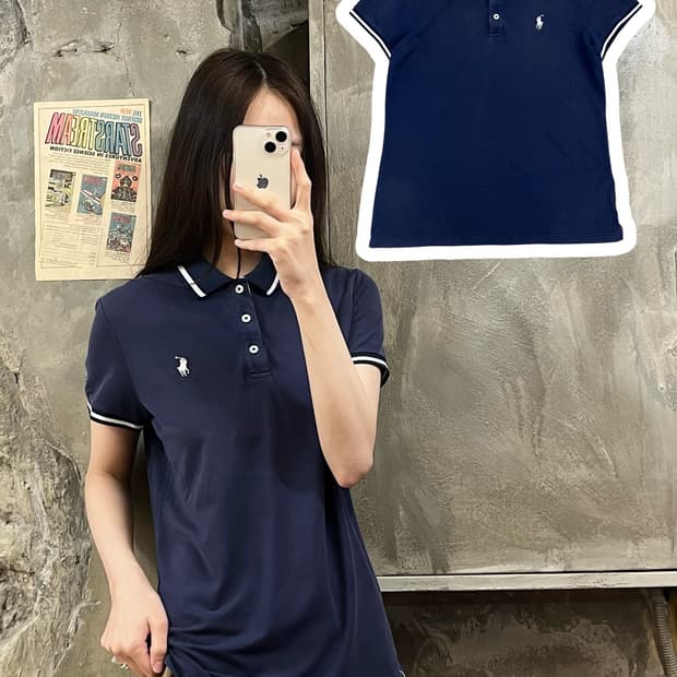 폴로 랄프로렌 골프 반팔 카라티 네이비 M #csz471