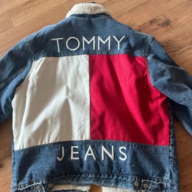 타미 빅로고 쉐르파 데님 자켓