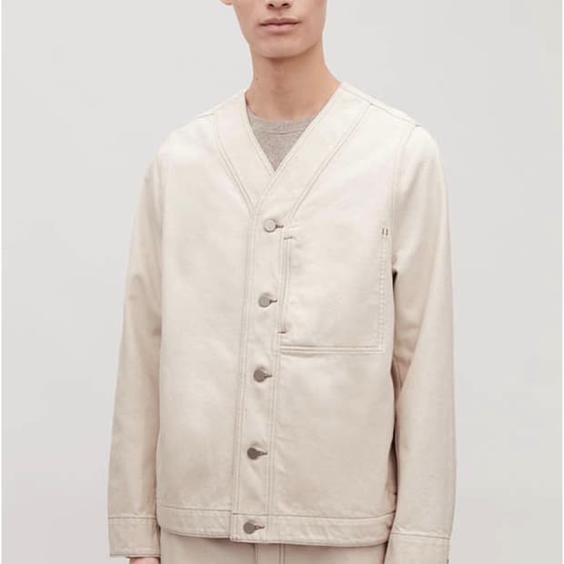 코스 카라리스데님자켓 아이보리