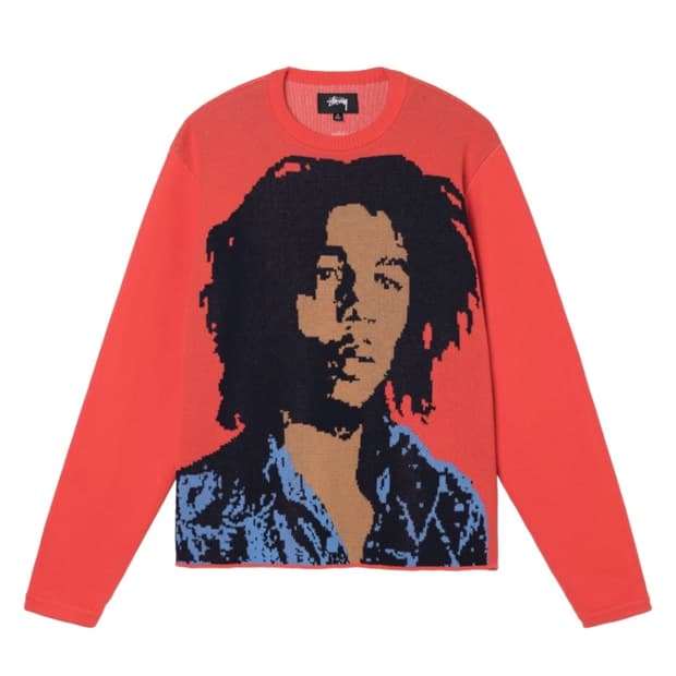 스투시 밥말리 니트 M