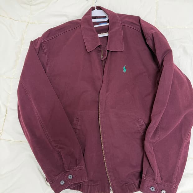 폴로 빅자켓 하버드 와인 XL