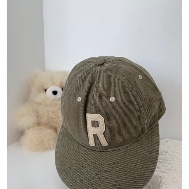 폴로 R 패치 볼캡 올리브