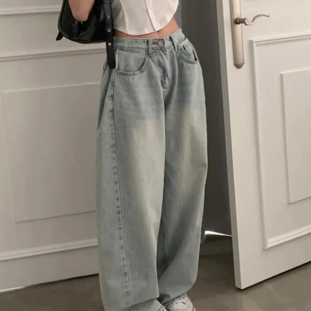 연청 벌룬핏 청바지