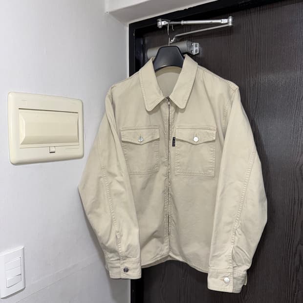 agnes b 코튼 트러커 자켓 made in france