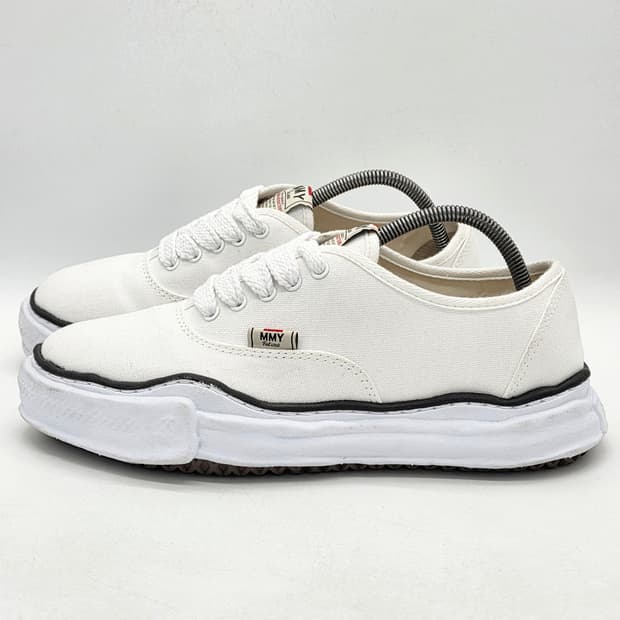 메종 미하라 야스히로 베이커 OG 솔 캔버스 로우 화이트 (44)