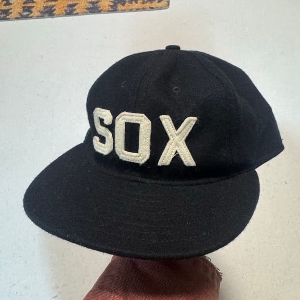 90s 이벳필드 빈티지 스냅백 볼캡 블랙 made in usa