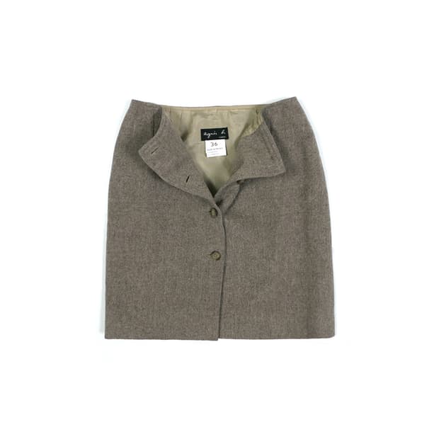 Agnes B. mini wool skirt