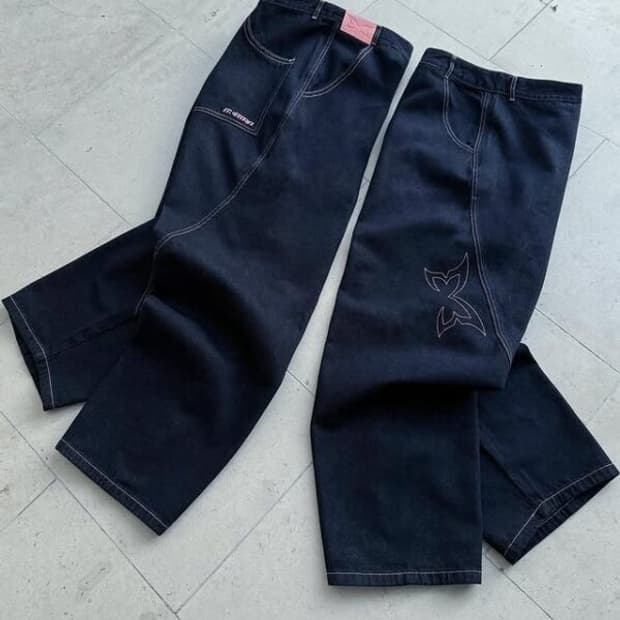 mertra reverse bigstep indigo denim pink