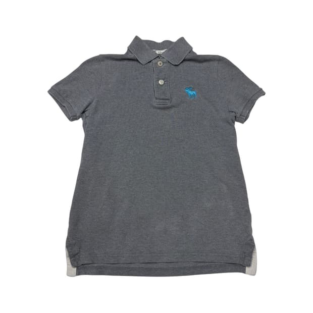 Abercrombie & Fitch 로고 카라 반팔 티셔츠