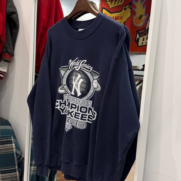 00s Lee 리 MLB 2000 챔피언 뉴욕 양키스 스웻셔츠