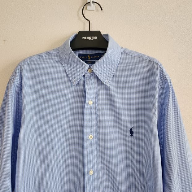 폴로랄프로렌 포플린체크셔츠 (M