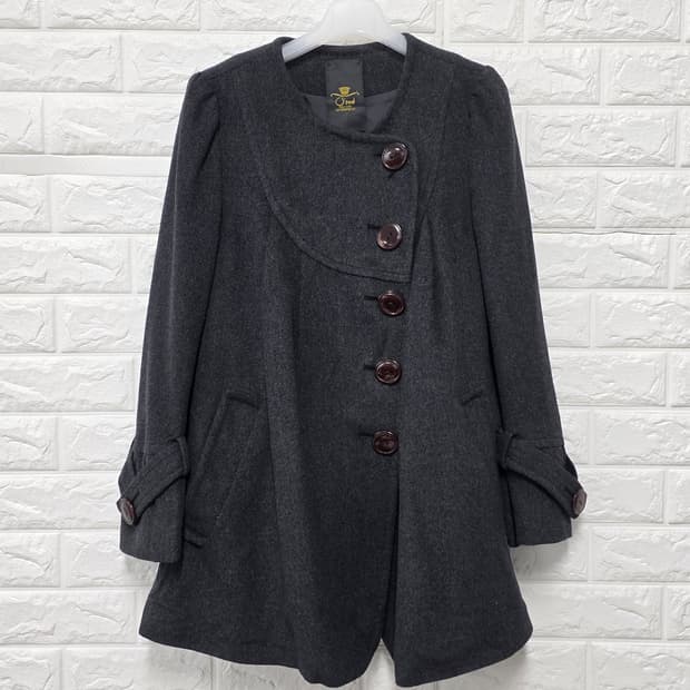 택포) 한섬 오즈세컨 뉴욕 모직 코트 S