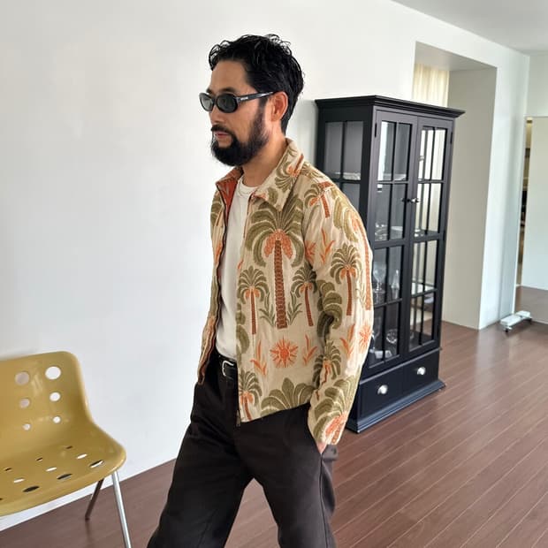 Vintage 80s Reversible Tapestry Jacket