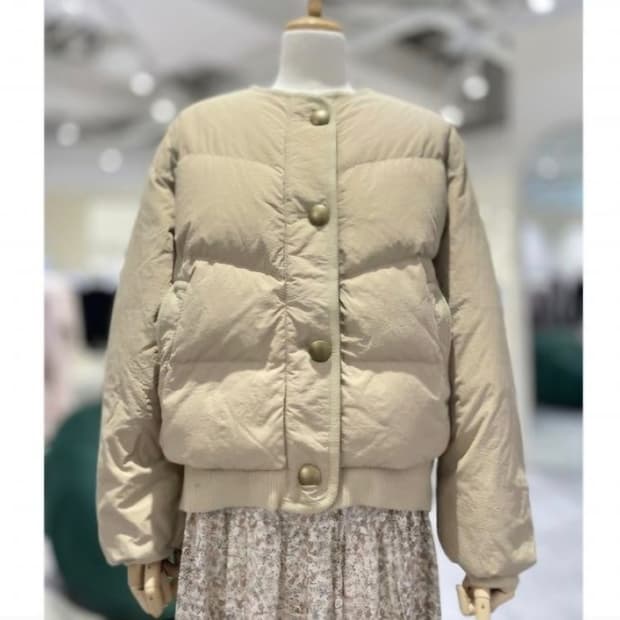 [S]써스데이아일랜드 덕다운 노카라 점퍼