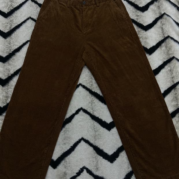 [34]무신사스탠다드 코듀로이 와이드핏 팬츠/짙은브라운