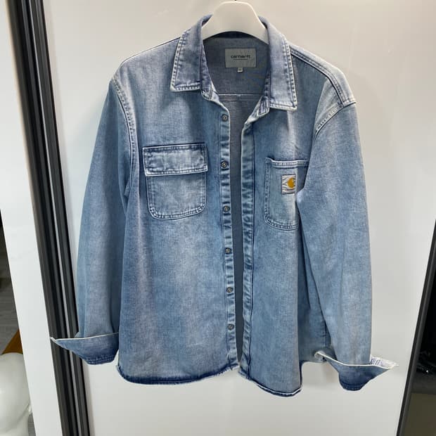 칼하트 wip 데님 셔츠 자켓 XL