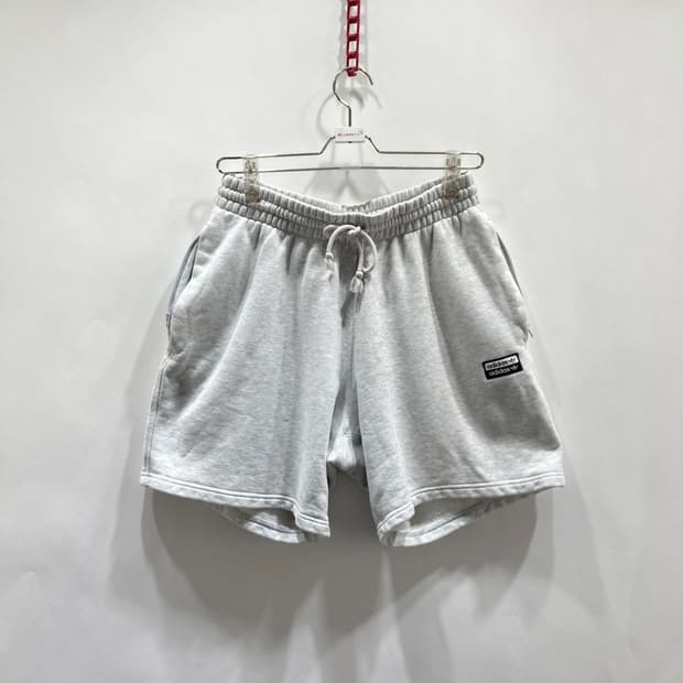 아디다스 남성 밴딩반바지 그레이 L 