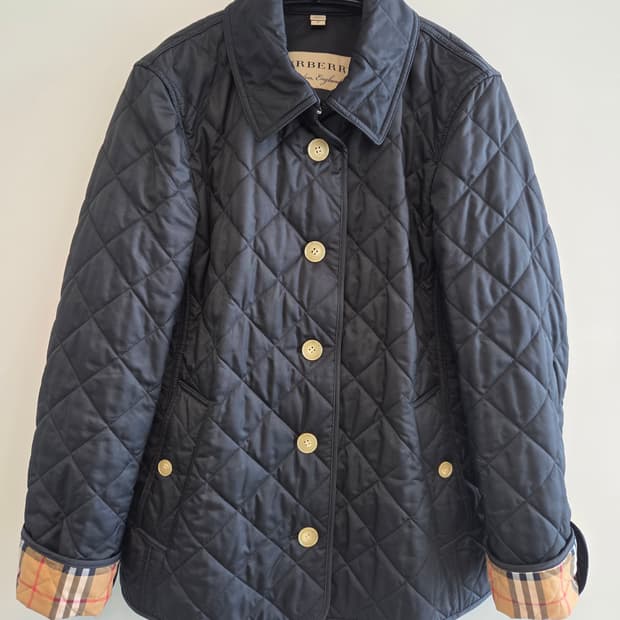 버버리 퀼팅 프랭크비 블랙 M