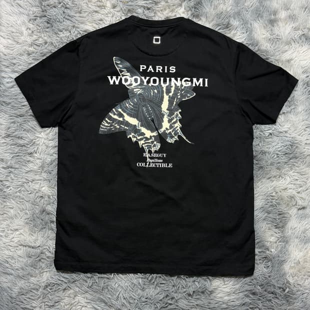 우영미 나비 백로고 반팔티 {size 46}