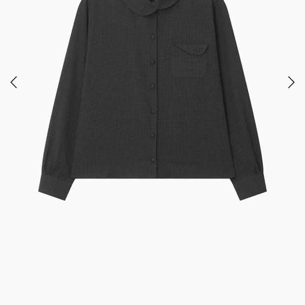 오헤시오 체크 블라우스 셔츠