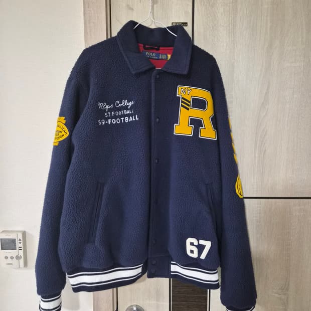 폴로 플리스 바시티 자켓 xl