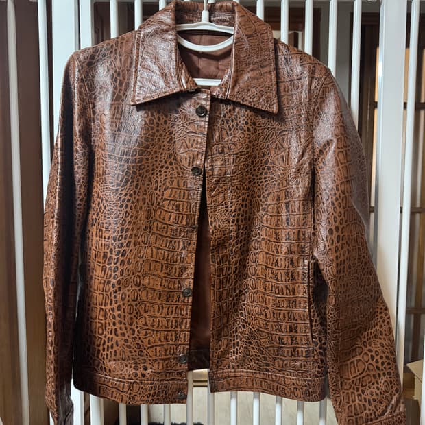 토네이도마트 가죽 자켓 L