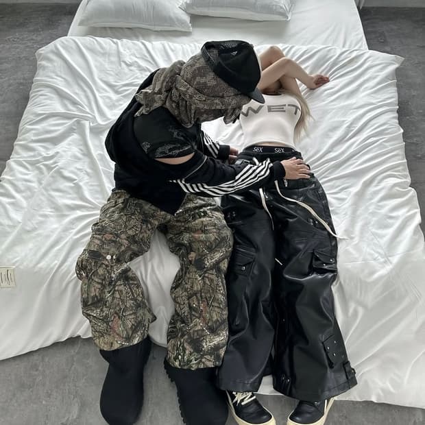 COZYWORLDWIDE 레더카고팬츠 코지월드와이드