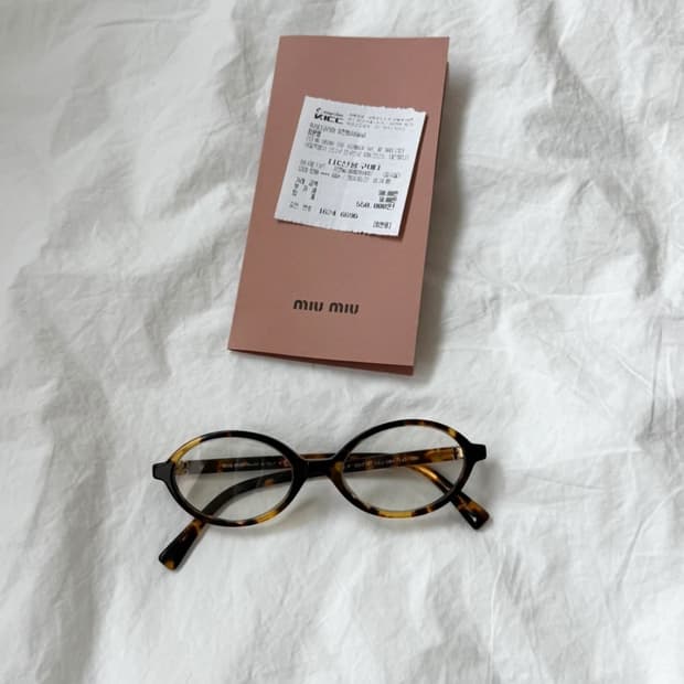 미우미우 안경 톨토이즈쉘