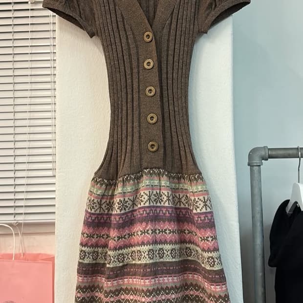 라떼갸루 히메갸루 니트 원피스