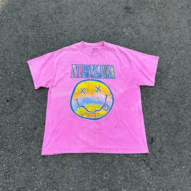 [너바나] •Nirvana Band Smile T-Shirt
