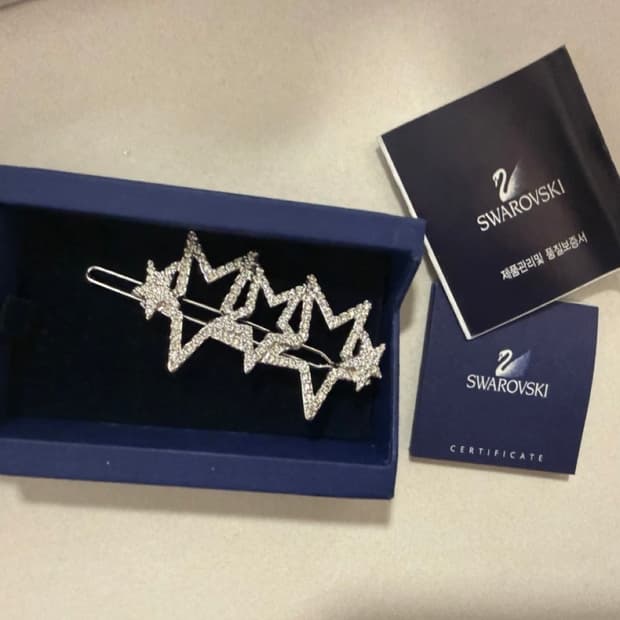 스와로브스키 별 헤어핀