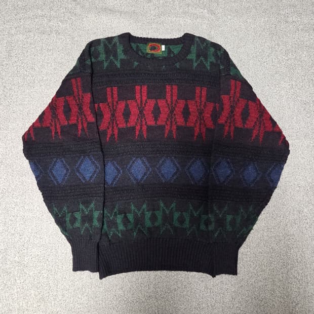 Boston Traders 빈티지 노르딕 울 니트 L(100)