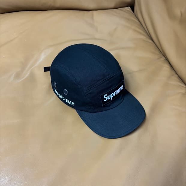 Supreme 슈프림 22ss 밀리터리 워시드 블랙 캠프캡 모자