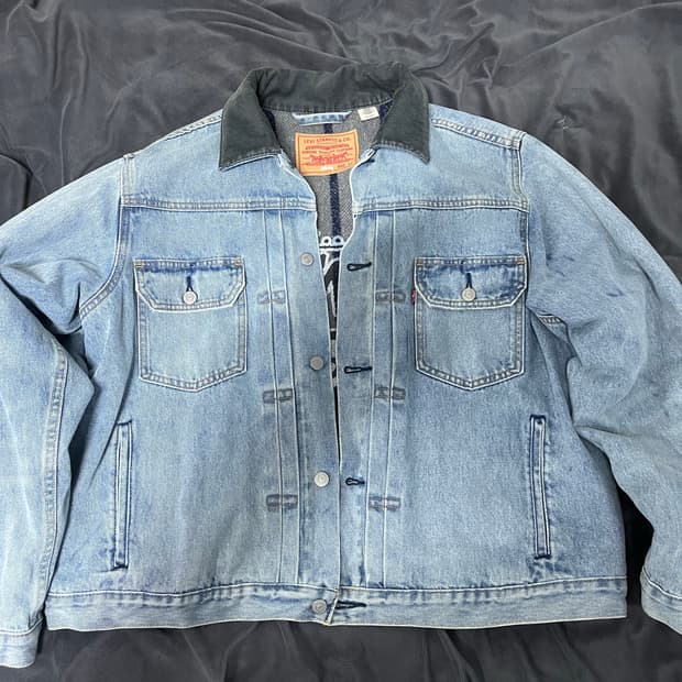 스투시 리바이스 청자켓 xl