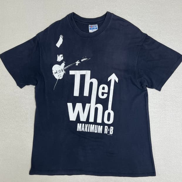 80s 헤인즈 The Who 밴드티셔츠 투어티셔츠 XL