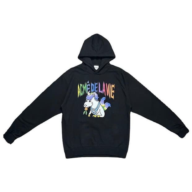 아크메드라비 레인보우 유니콘 후드 블랙 1