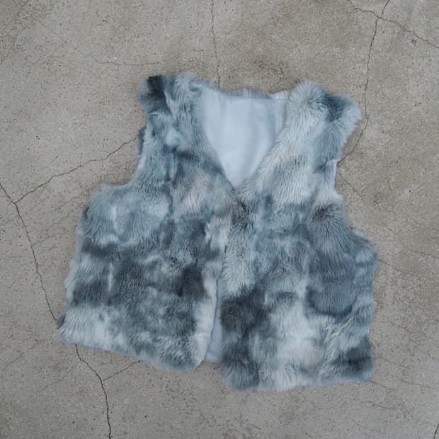 hana hana faux fur vest 