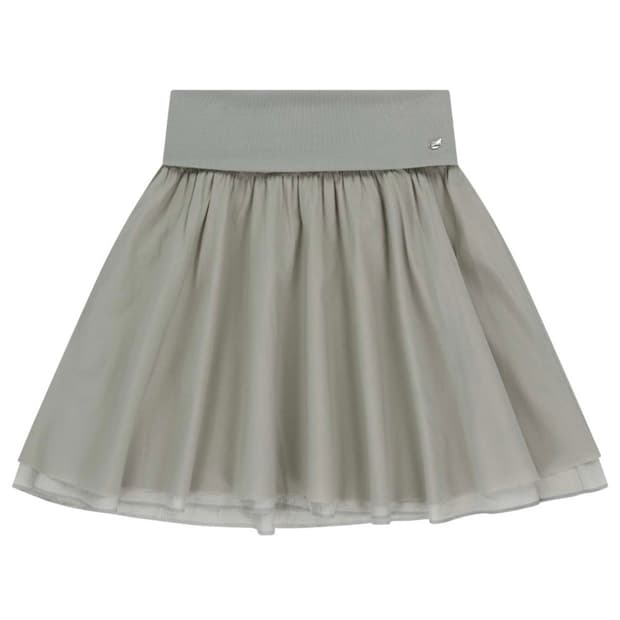 코이세이오 더블 셔링 스커트 그레이