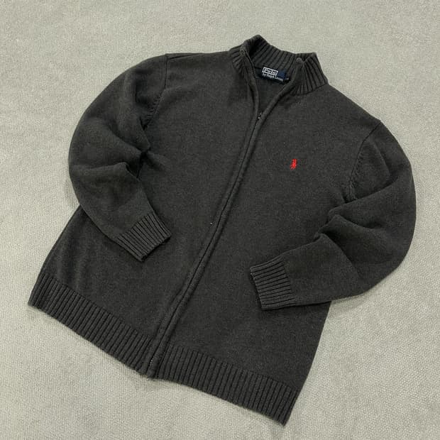 폴로 랄프로렌 집업 가디건 차콜 L