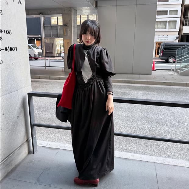 에옹쓰 Que maxi dress