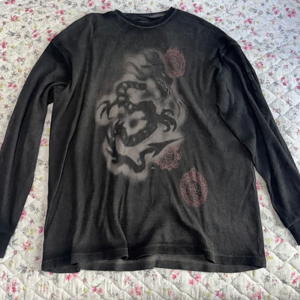 트레비스 스캇 내한 롱슬리브 머천 s