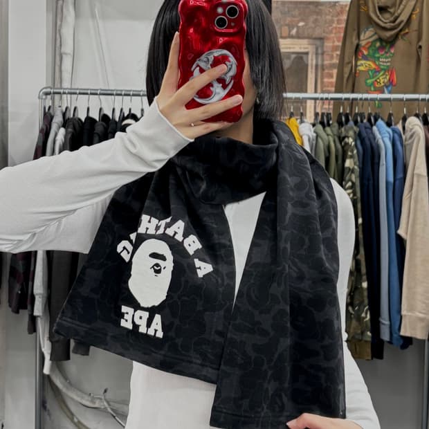 베이프 흑계 컬리지 머플러