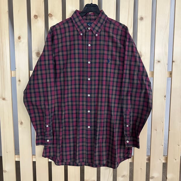 (L) 폴로랄프로렌 체크 셔츠