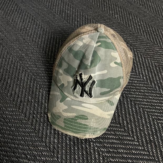 00s MLB 뉴욕 양키스 카모플라쥬 트러커 볼캡y 3307