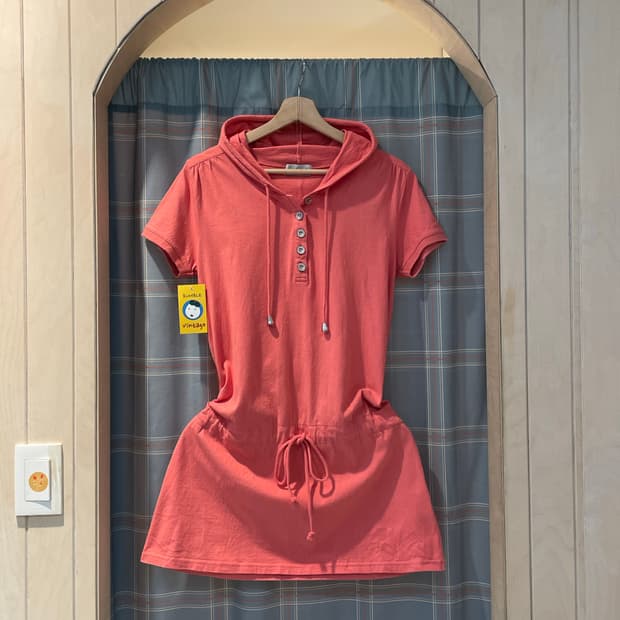 일본빈티지 y2k걸 오렌지걸 원피스