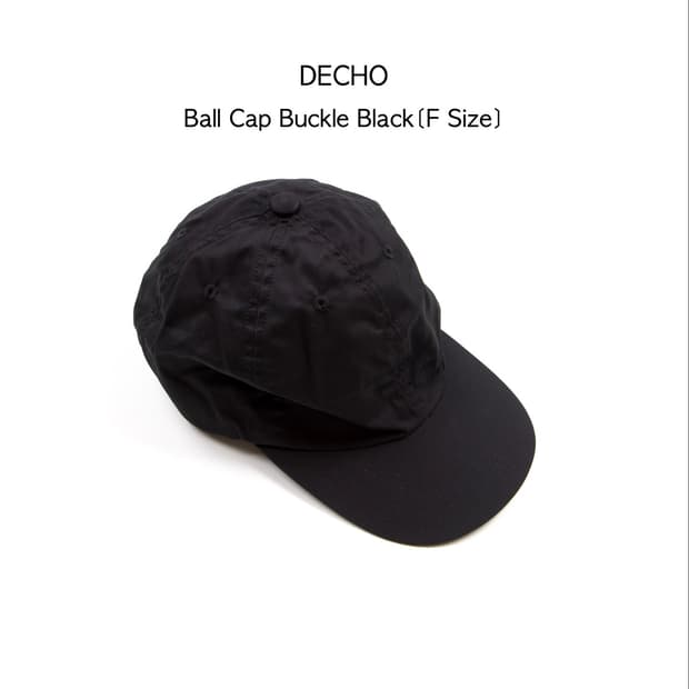 DECHO 볼 캡 버클 블랙 [F 사이즈]