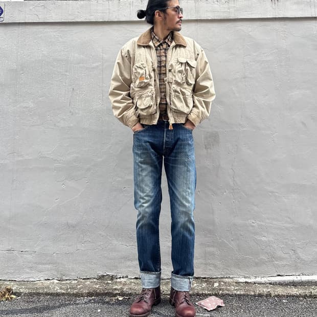 일본 이터널 하프 셀비지 데님 팬츠